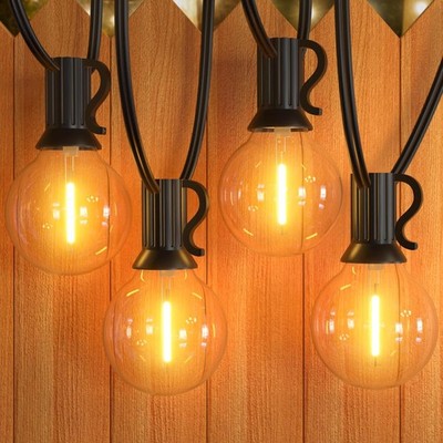 LED Lichterkette Außen 7,6M 12 1 G40 Glühbirnen IP4