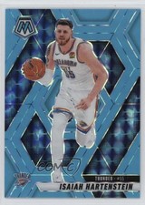 2024-25 Panini Mosaic Fluorescent Blue Prizm 49/75 Isaiah Hartenstein #122 1j5e