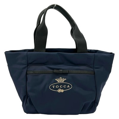 TOCCA Dark Navy Black Nylon Leather Handbag
