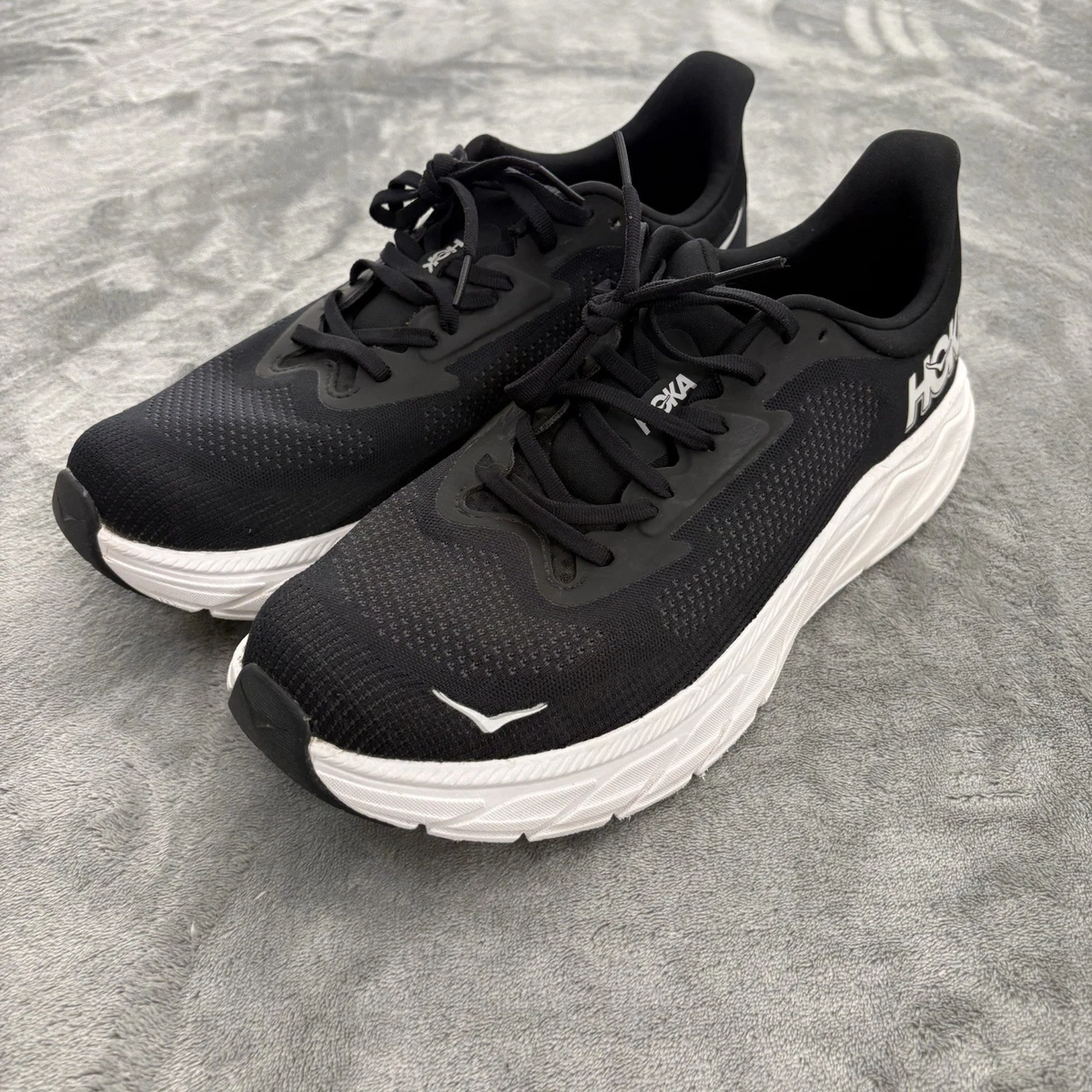 Hoka One One Arahi 7 Shoes Mens Size 10 2E Wide Black White Running Sneakers Men main image 2