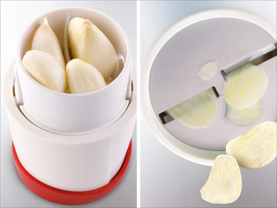 Leifheit Gourmet Garlic Slicer, Stainless Steel Blades, ABS Plastic Body, Twi... - Image 4 of 4