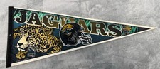 NFL Jacksonville Jaguars Vintage 1990's 3 Bar Facemask Edition #1 Logo Pennant