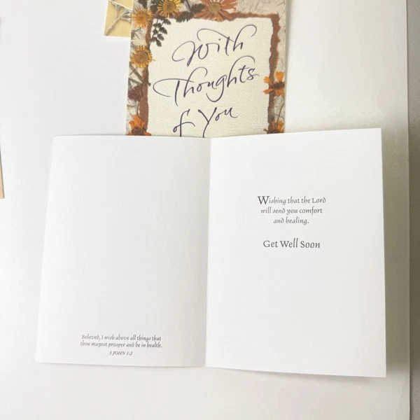 Get Well Assortment~8 Nature Greeting Cards with envelopes~5" X 7"~Current Brand - Image 3 of 4