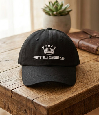 Stussy OG 93 Slick Crown Low Pro Cap Black Strapback Hat carhartt