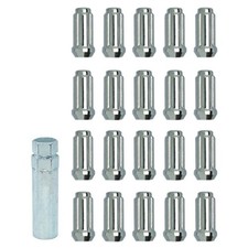 Gorilla Lug Nut Kit Duplex Small Diameter Chrome Mustang 15-26 Gorilla Lug Nut Kit Duplex Small Diameter Chrome Mustang 15-26