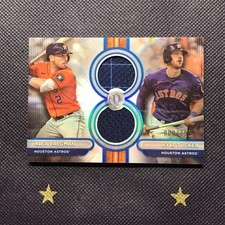 2024 Topps Tribute - Dual Relics Dual Players #DR2-BT Blue #’d/150 Astros