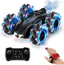 Stunt Car, 4WD Remote Control,Light,dbl Sided Rotating Off Rd Vehicle 360 Flips