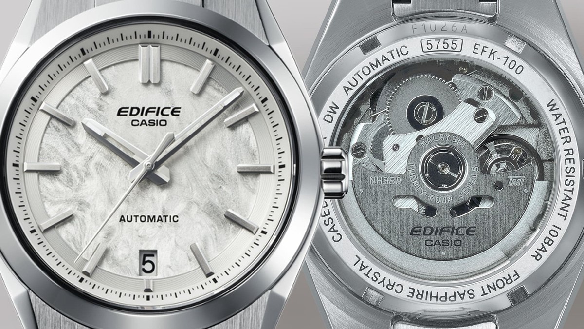CASIO EDIFICE EFK-100YD-7AJF Mechanical Automatic Watch White Dial