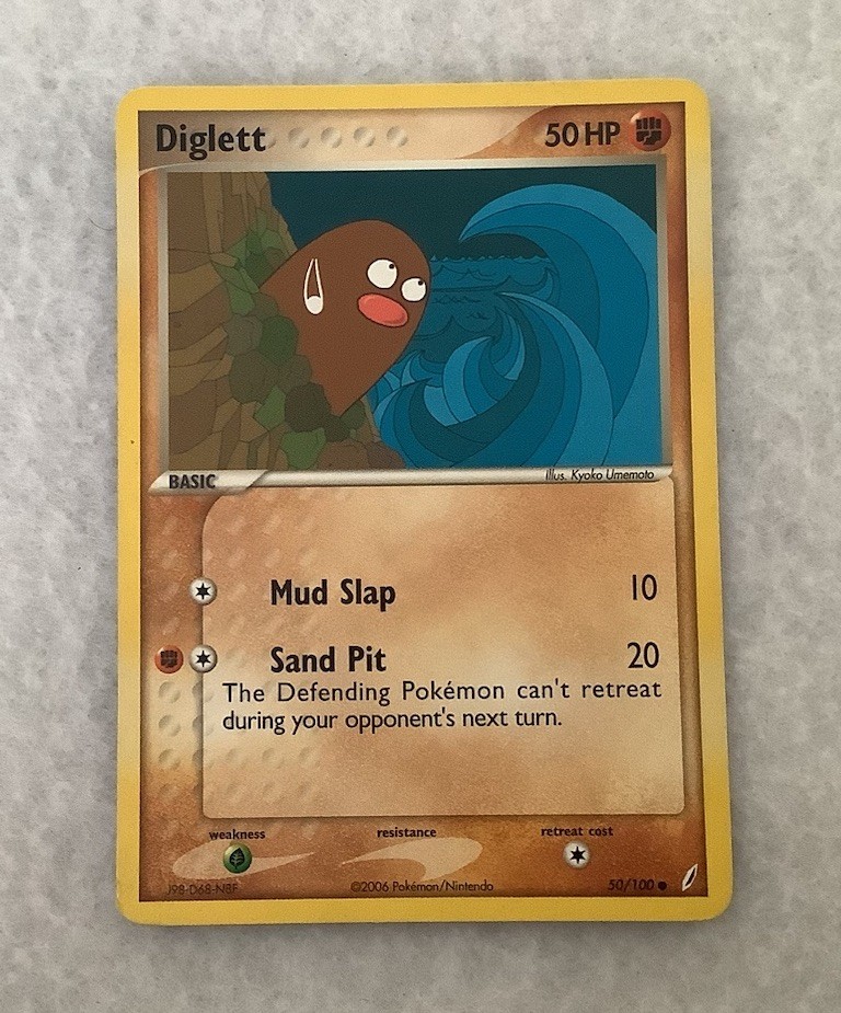 2006 Pokémon EX Crystal Guardians # 50 Diglett Regular 