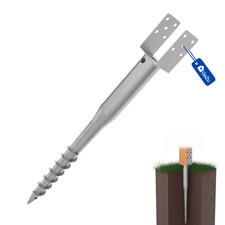 GeZu Impex Support de Poteau Broche Spirale Douille de Sol à Piquet de Clôture