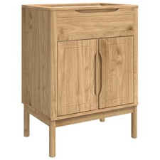 Bathroom Sink Cabinet with Shelf FLORO Solid pine wood cabinet Modern  vidaXL