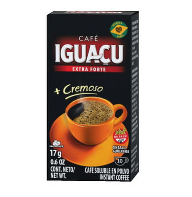 Cafe IGUACU EXTRA FORTE instant coffee 17g, Pack of 8, Total 80 servings