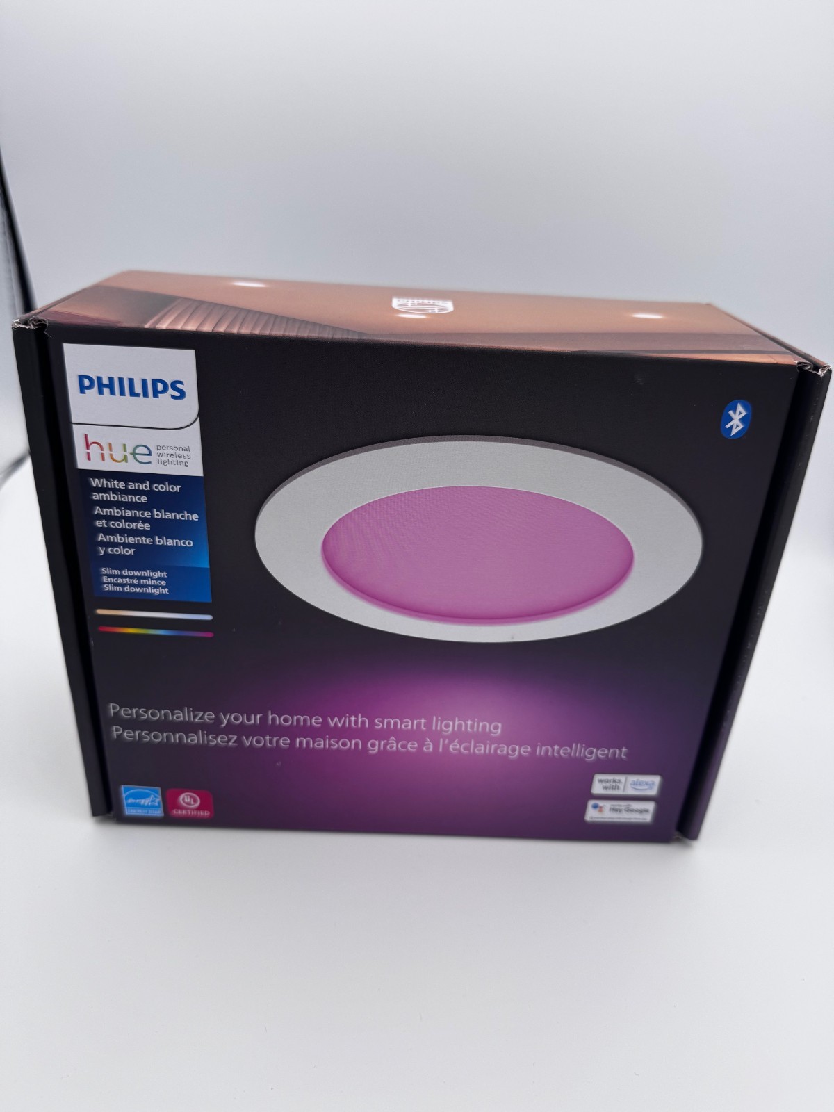 Philips Hue Smart Slim 6 Inch LED Downlight White Ambiance Color-Changing Light