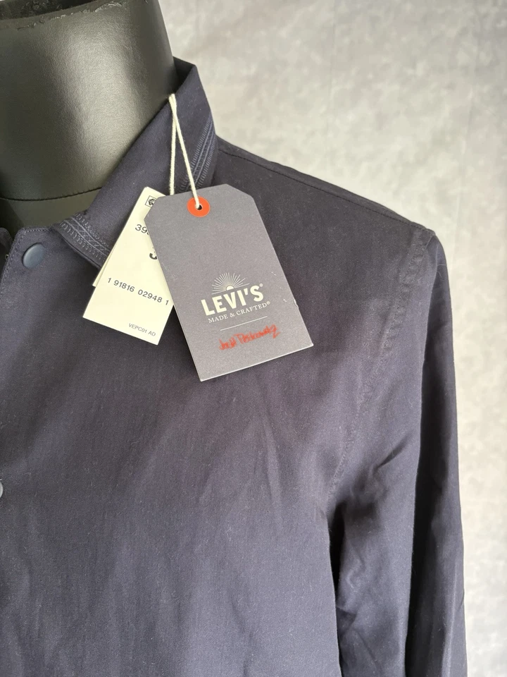 Chaqueta de tela Levi's Hecha y hecha a mano nueva con etiquetas $328 Josh Perkowitz Japón talla grande Foto 3 de 4