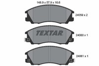 Textar Bremsbelagsatz, Scheibenbremse 2405901 FüR Hyundai