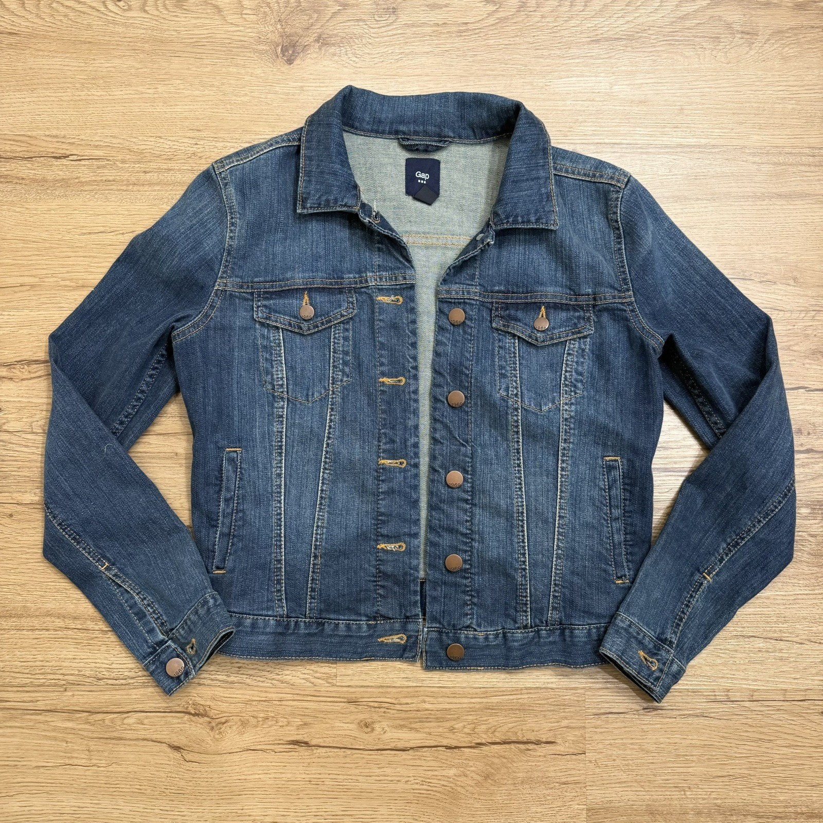 GAP Women&rsquo;s Small Dark Blue Denim Jean Jacket 