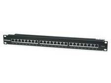 Intellinet Patch Panel, Cat6, FTP, 24-Port, 1U, Shielded, 90  Top-Entry Punch-Do
