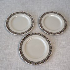 "Juego de 3 platos de aperitivo Royal Doulton Fireglow 6,5"""