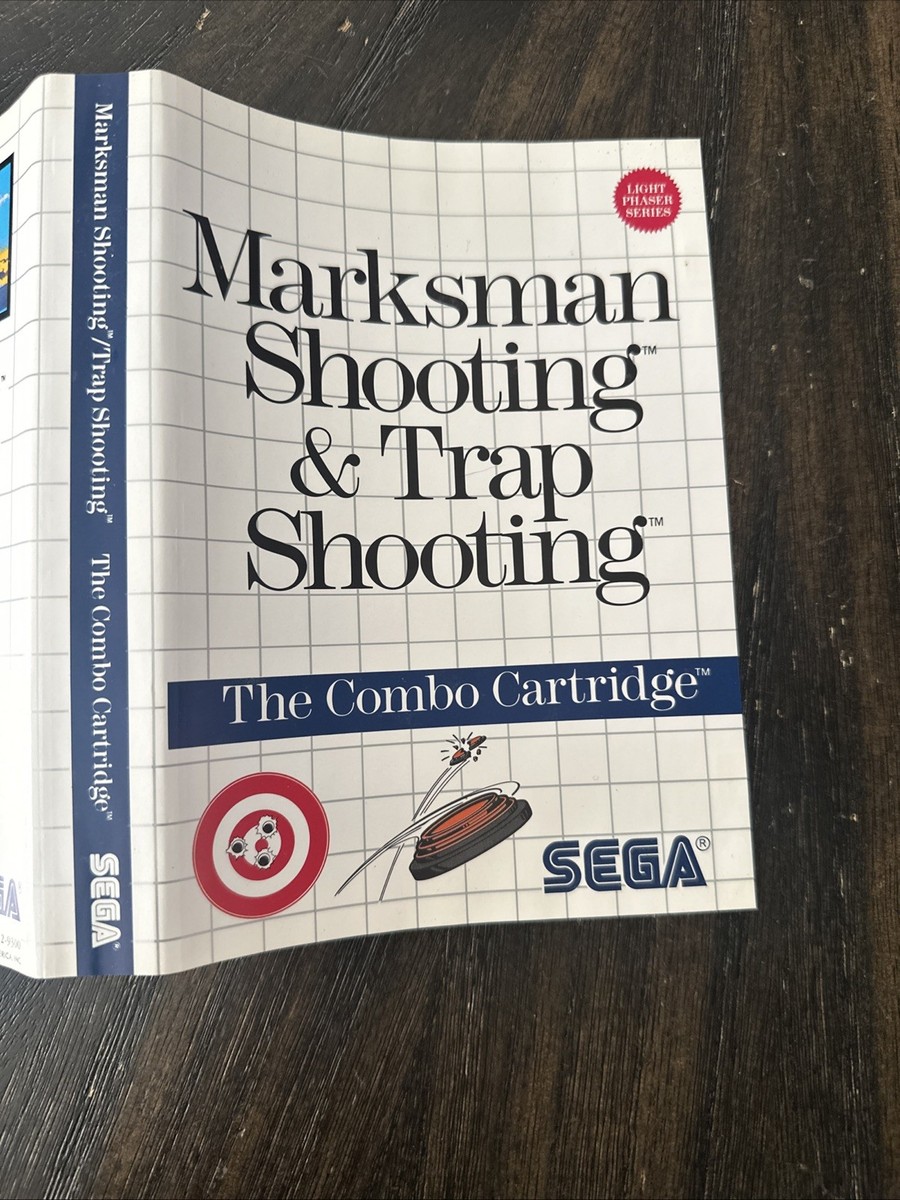 Sega Master System Cover Art Only Marksman Shooting & Trap