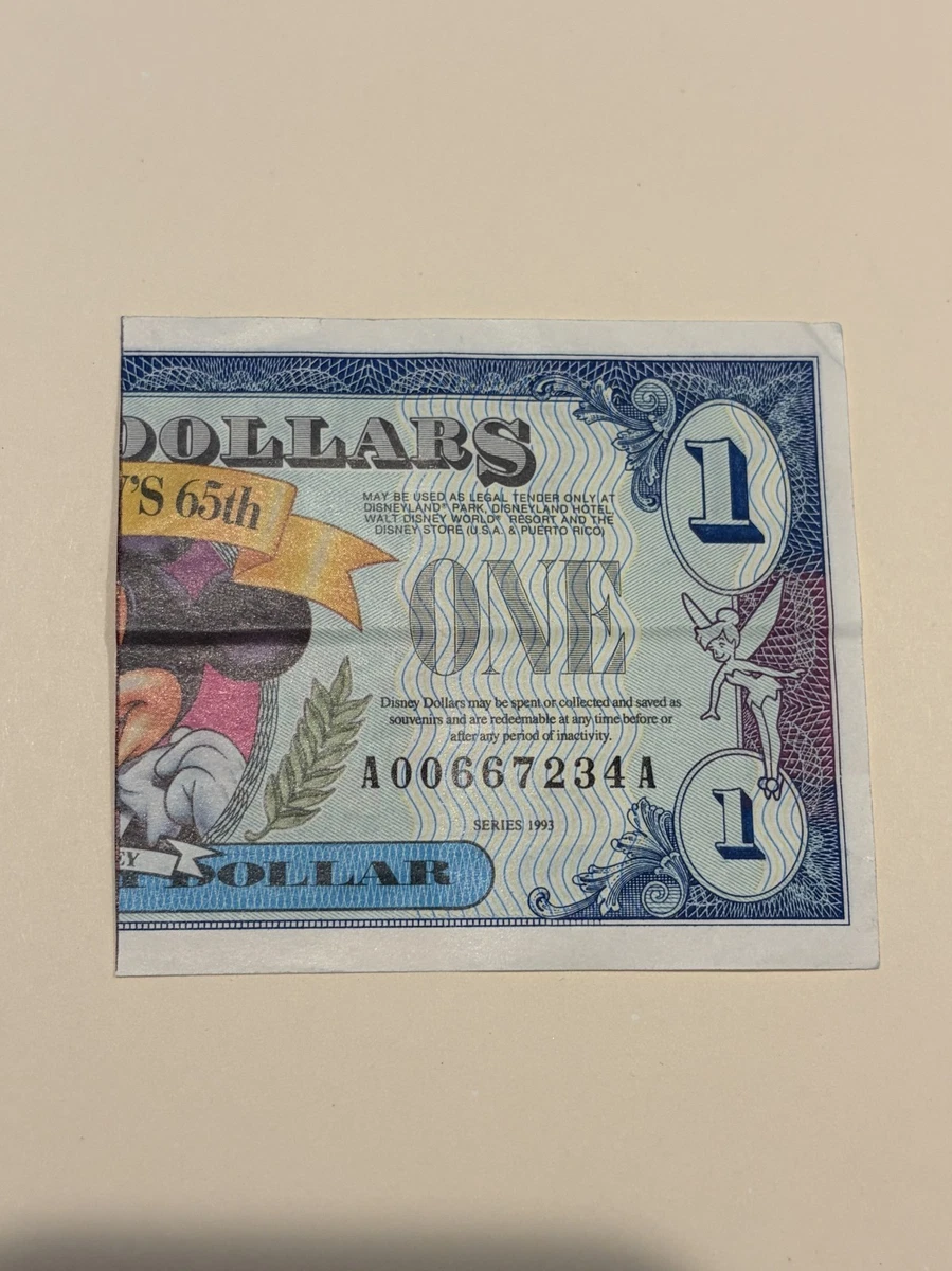 1993 Disney Dollar for sale | eBay