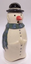 Stuart Bass Pie  Bird Vent * Snowman with Bowler Derby Hat * made in ENGLAND