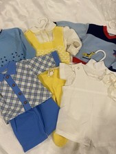 VTG Infant Baby Boy Clothing Lot Heirloom knit sets sweaters Japan Old Money HTF
