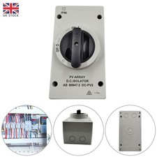 32A 2 POLE/4 POLE 1000VDC TRUE DC ENCLOSED ROTARY ISOLATOR IP66 SOLAR/PV UK