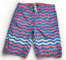 Boys Johnnie O Swim Swim Trunks Shorts Sz 12 Pockets - Unlined Clean