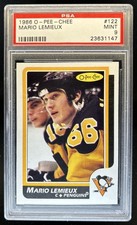 1986-87 O-Pee-Chee Mario Lemieux #122 Penguins PSA 9