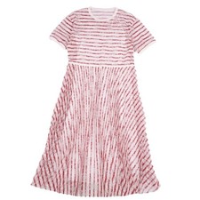 Red Valentino One Piece Dress Short Sleeve Full Lace Tulle Women's M Used MOLO-0