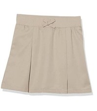 Girls Uniform Skirts, G Pull-On Kick Pleat Scooter 6X Khaki