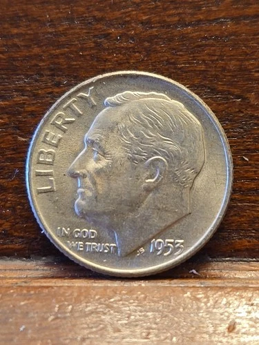 1953 D Roosevelt Dime  BU Uncirculated 90% Silver 02