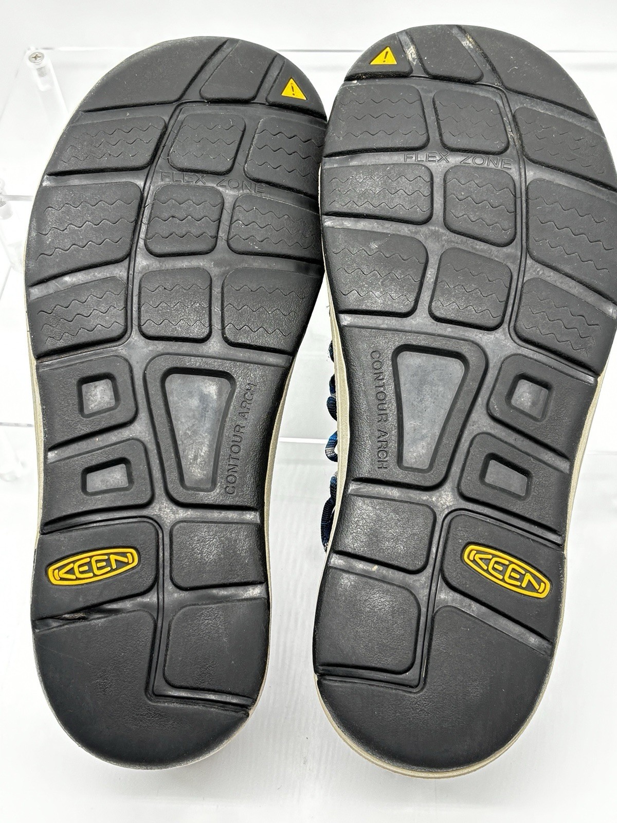 KEEN Sandali da uomo taglia 10 Uneek rotondi in tessuto di corda blu