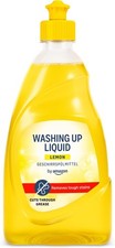 Lemon Washing Up Liquid 500ml Powerful Grease Cutting Dish Soap Detergent UK 3.58 per litre