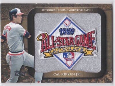 CAL RIPKEN JR. Topps ALL-STAR GAME JERSEY PATCH Commemorative BALTIMORE ORIOLES!