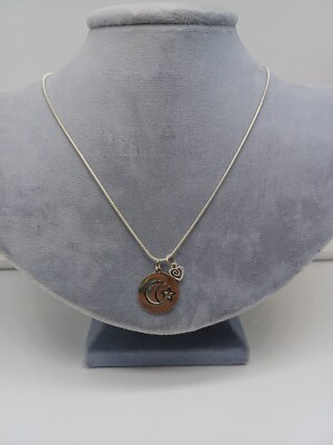 Moon & Star Charm Necklace