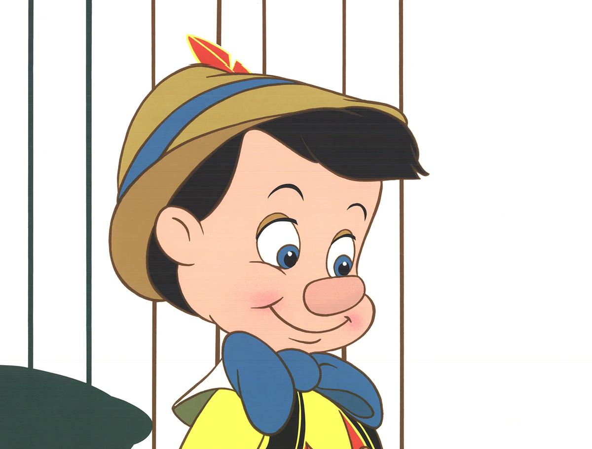 Disney Art Editions ：PINOCCHIOの絵　額付き WALT DISNEY Pinocchio 23.75