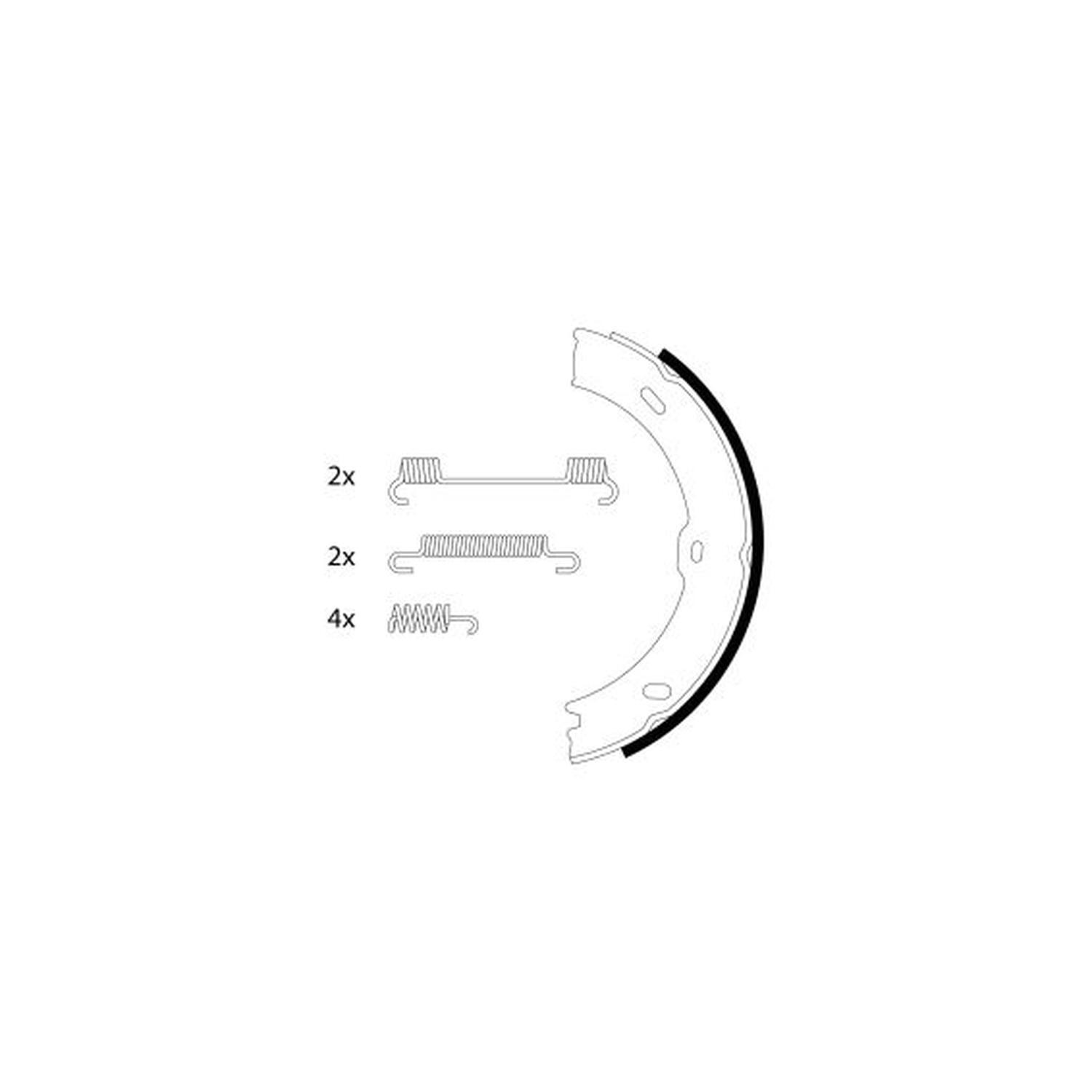 FITS TEXTAR 91066800 BRAKE SHOE SET  OE REPLACEMENT