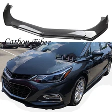 For Chevy Cruze Front Bumper Lip Spoiler Splitter Carbon Fiber Look