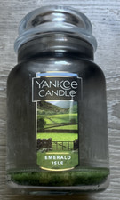 Yankee Candle Empty - Emerald Isle - 22oz. -Glass Jar With Lid -Not Cleaned Out