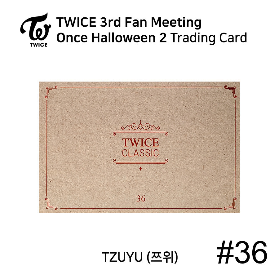TWICE ONCEHALLOWEEN2 トレカ 90種 コンプ TWICE 3rd FANMEETING ONCE HALLOWEEN 2 Trading Card Photocard TZUYU