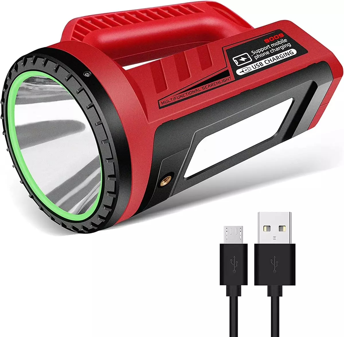 Torche LED Puissante Rechargeable USB, Lampe De Poche Torche Ultra