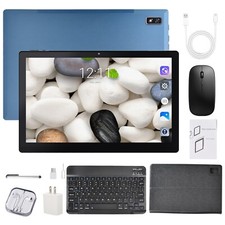 10 In Android 11 Deca core 4G Tablet Computer PC Wifi Bundle Keyboard Case 256GB