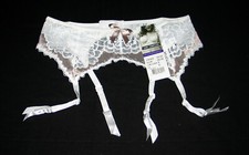 PORTE-JARRETELLES DENTELLE SANS COMPLEXE 38/40 BLANC BRONZE SERRE-TAILLE SEXY