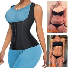 Fajas LATEX Waist Training Reductoras Colombianas Chaleco Abdomen Control Shaper