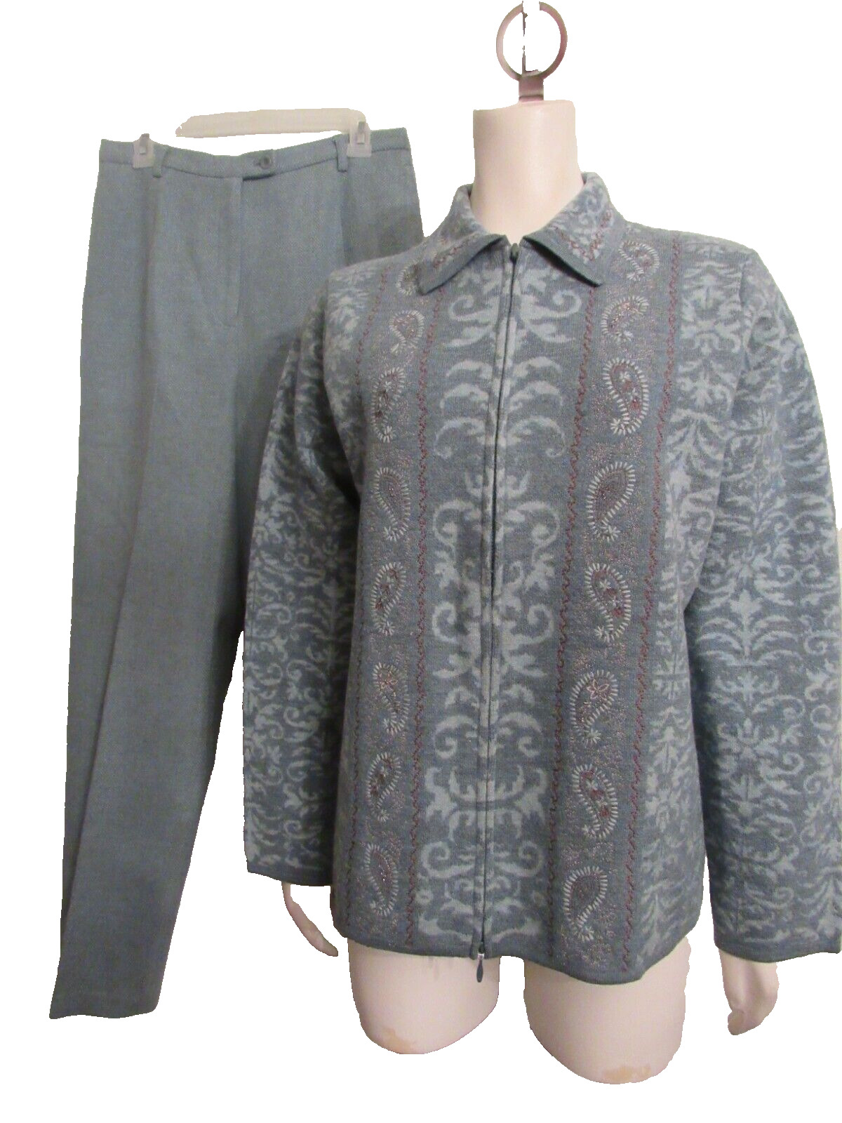 Pendleton wool 2-PC set zip jacket embroidered be… - image 1