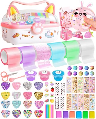 Cute Nano Tape Bubble Kit for Kids with Box, Nano Tape Squishy Maker Kit, Nano B