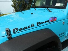 Hood Decals Stickers For Wrangler - Beach Bum Tiki - Choose Color - Trucks Hood Decals Stickers For Wrangler - Beach Bum Tiki - Choose Color - Trucks