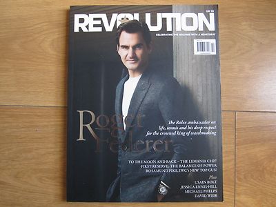 Revolution Magazine 2016 Roger Federer,Usain Bolt,Jessica Ennis-Hill,David Weir.
