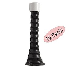  10 Pack Designers Impressions Oil Rubbed Bronze Flexible Spring Door Stop:6007